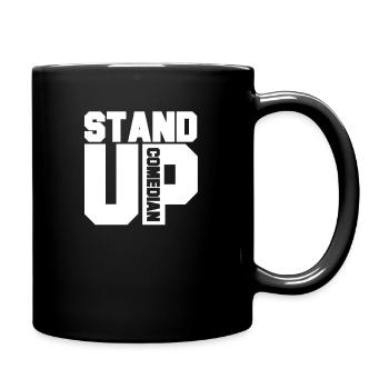 Lustig Auftritt Komödie Stand Up Comedy Komiker - Tasse einfarbig - Schwarz - Rechts