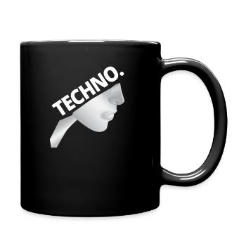 Techno Nonne - Dark Techno, Dark Minimal Techno, H - Mug uni - noir - Droite