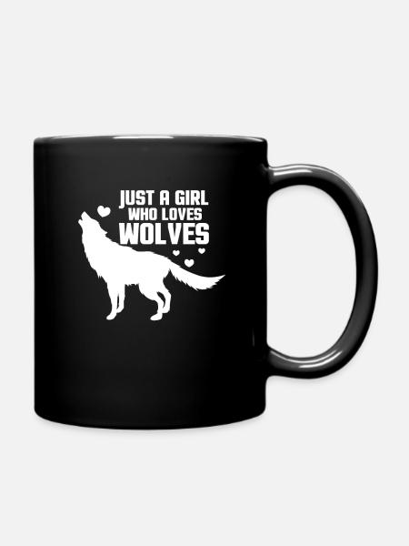 Wolf Girl - Tasse einfarbig - Schwarz