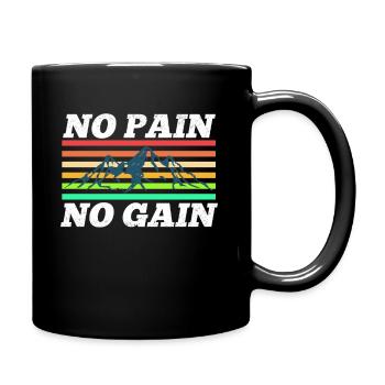 pas de douleur, pas de gain - Mug uni - noir - Droite