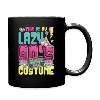 Costume des années 90 - Mug uni - noir - Droite