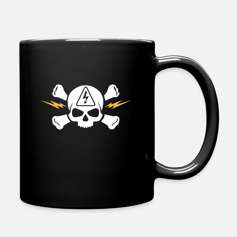 Elektriker - Tasse einfarbig - Schwarz