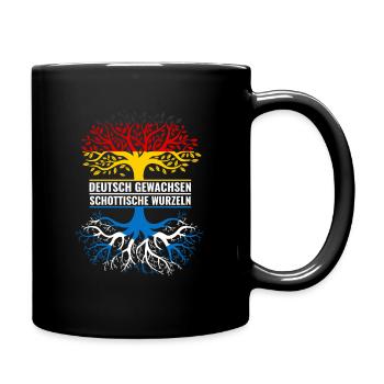 Deutsch Gewachsen Schottische Herkunft Deutscher - Tasse einfarbig - Schwarz - Rechts