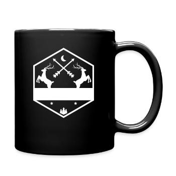 Chasseurs - Mug uni - noir - Droite