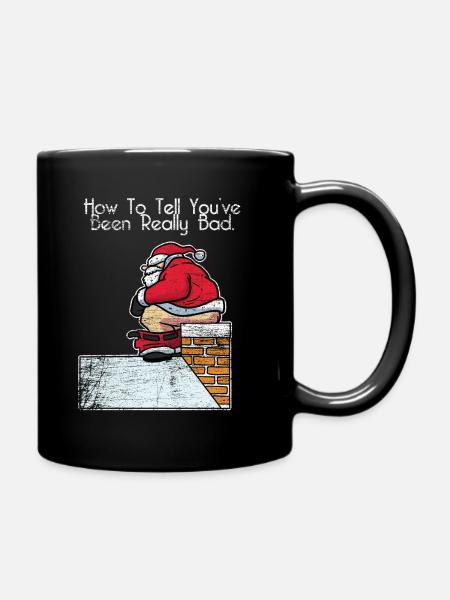Chimney sweep christmas gift - Full Colour Mug - black
