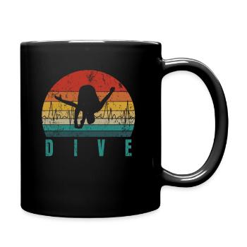Diving Water sports swimming pool - Full Colour Mug - black - Right
