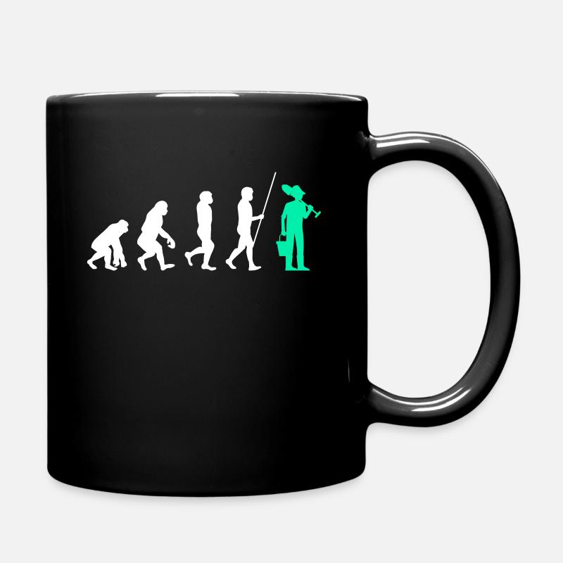 Evolution Gärtner - Tasse einfarbig - Schwarz