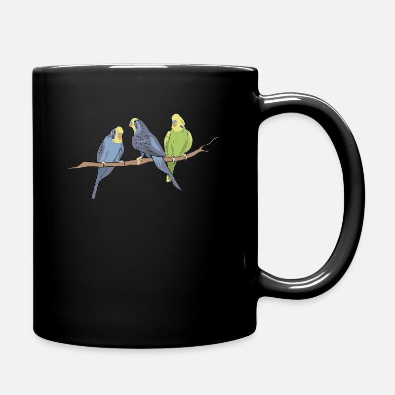 Vögel - Tasse einfarbig - Schwarz