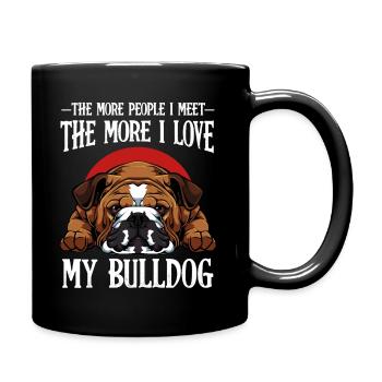 Bouledogue - Mug uni - noir - Droite