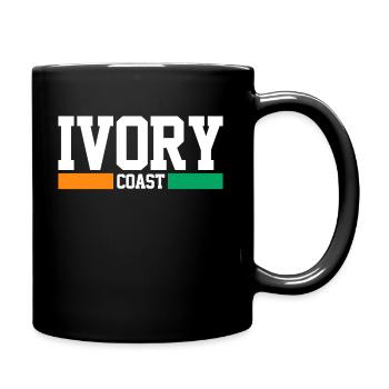 côte-d'Ivoire - Mug uni - noir - Droite
