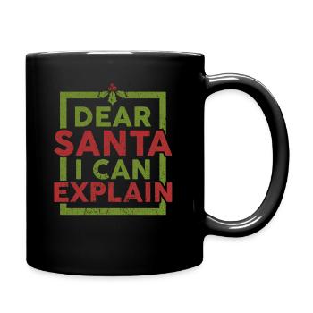 Christmas Funny Gift Christmas T-Shirt - Full Colour Mug - black - Right