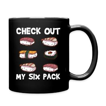 sushi - Full Colour Mug - black - Right