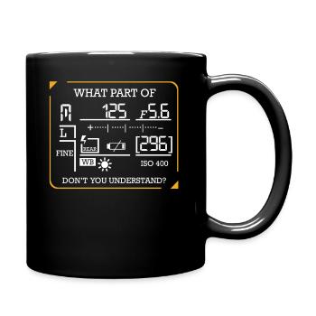 photographer - Full Colour Mug - black - Right