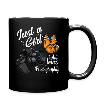 photographer - Full Colour Mug - black - Right