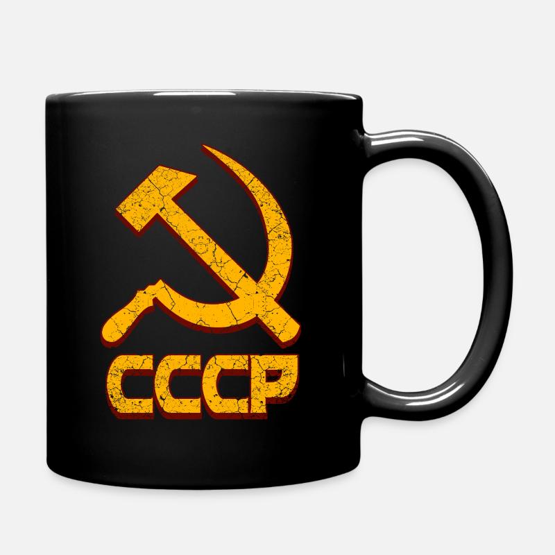 URSS - Union soviétique - Marteau et faucher - Mug uni - noir
