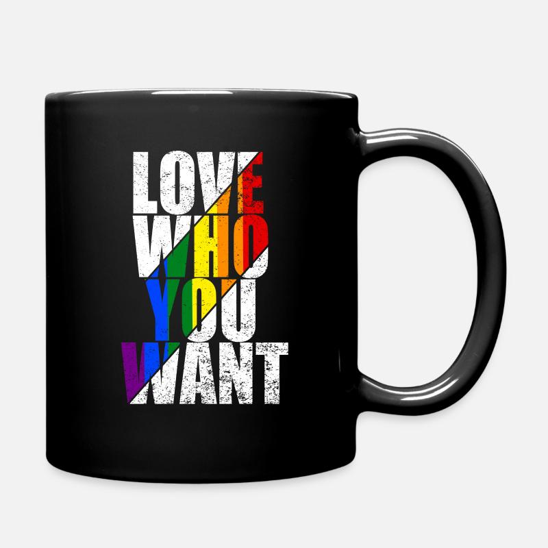 Gay Pride Geschenk - Tasse einfarbig - Schwarz