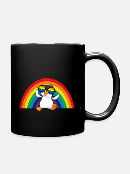 Gay Pride Geschenk - Tasse einfarbig - Schwarz