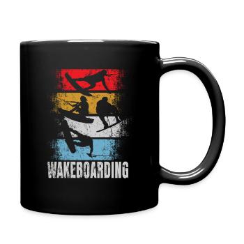 Wakeboard Retro - Tasse einfarbig - Schwarz - Rechts