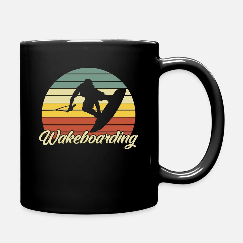 Wakeboard Geschenk - Tasse einfarbig - Schwarz