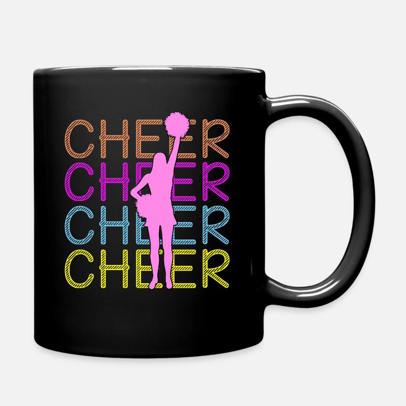 Cheerleading - Cheer Cheer Cheer - Tasse einfarbig - Schwarz