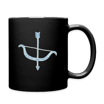 tir à l'arc - Mug uni - noir - Droite