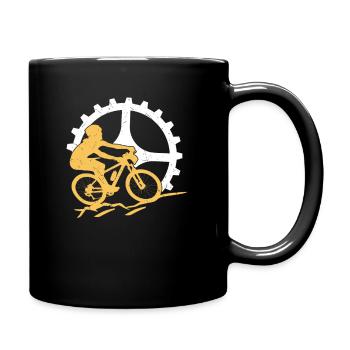 Radsport - Tasse einfarbig - Schwarz - Rechts