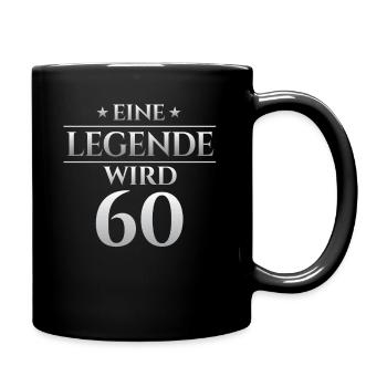 60th birthday A legend turns 60 - Full Colour Mug - black - Right