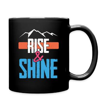 Rise & Shine - Full Colour Mug - black - Right