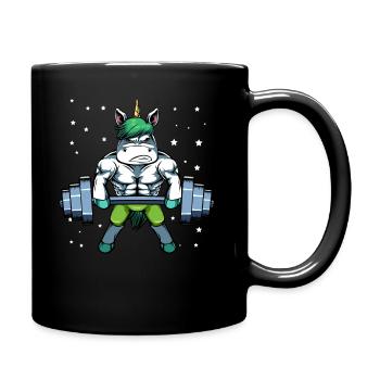 muscle licorne licorne licorne licorne cadeau - Mug uni - noir - Droite