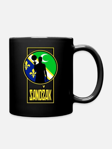 Sandzak Basketball Team. - Tasse einfarbig - Schwarz