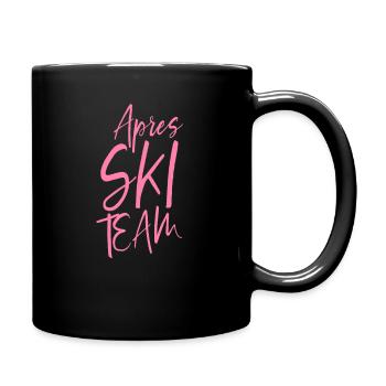Apres Ski Party Team - Tasse einfarbig - Schwarz - Rechts