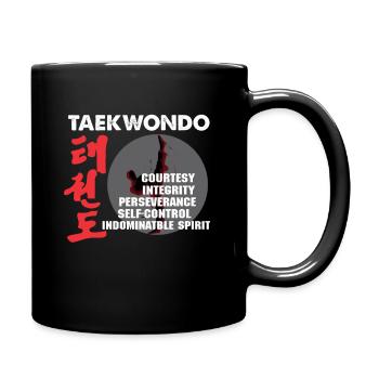 Taekwondo enseigner les arts martiaux Tae kwon do - Mug uni - noir - Droite