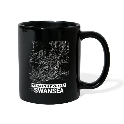 Straight Outta Swansea city map and streets - Full Colour Mug