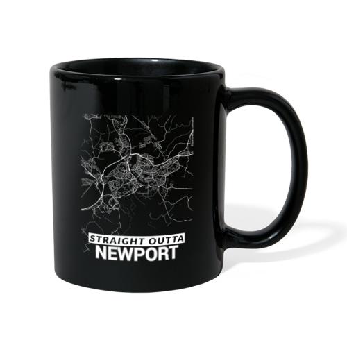 Straight Outta Newport city map and streets - Full Colour Mug