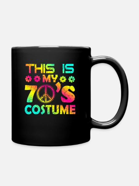 70s 70s Disco Generation Seventies - Full Colour Mug - black