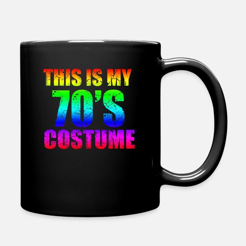 70er Jahre 70. 70s Generation Disco Kostüm - Tasse einfarbig - Schwarz