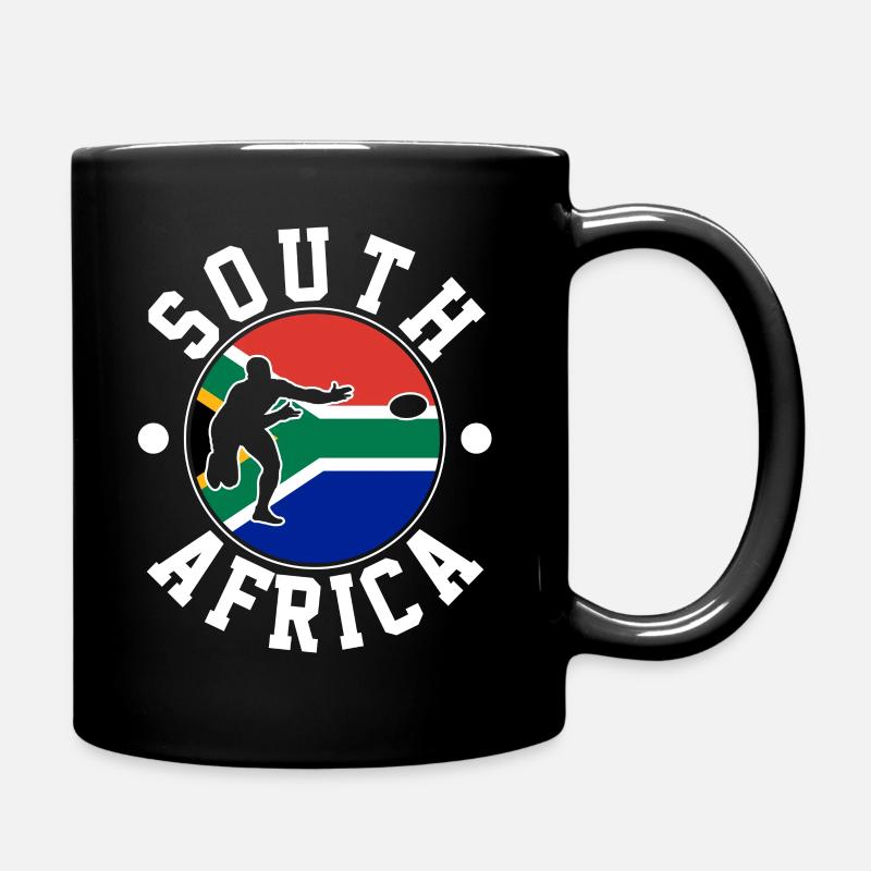 Südafrika Rugby - Tasse einfarbig - Schwarz