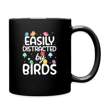 Bird Birds Watching Nature Wings Animal Gift - Full Colour Mug - black - Right