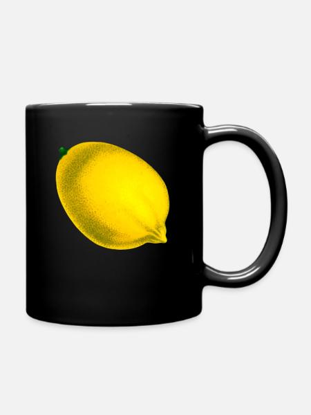 lemon - Full Colour Mug - black