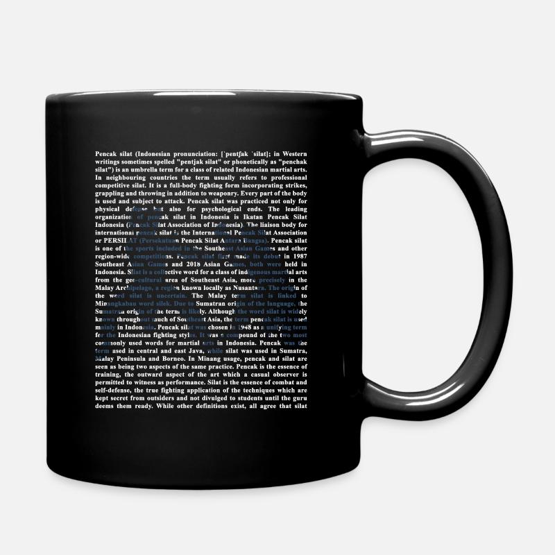 Pencak Silat - Tasse einfarbig - Schwarz