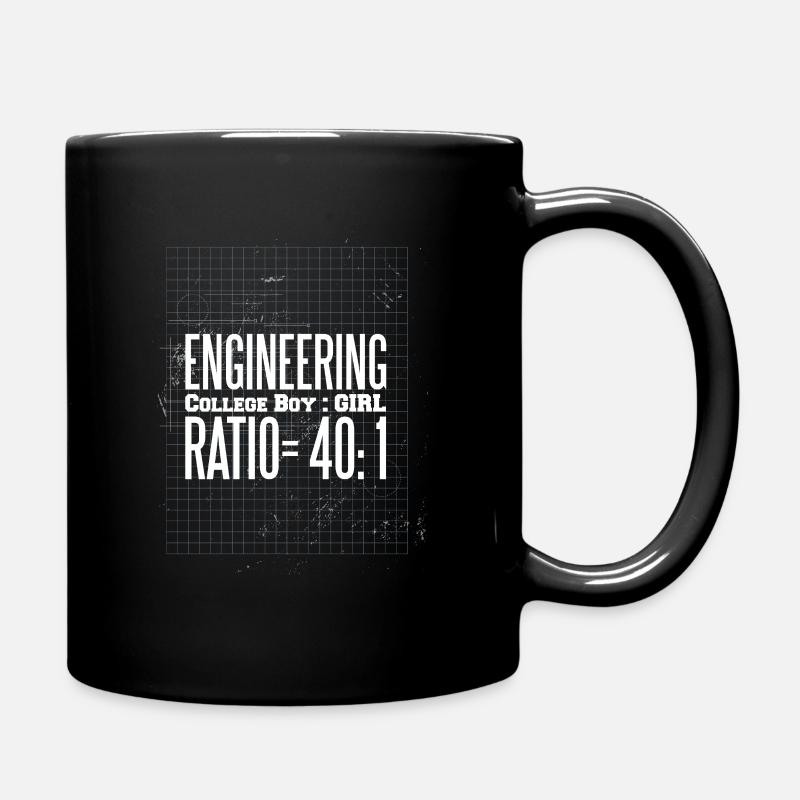Ingenieur - Spruch Studium Mann Frau - Tasse einfarbig - Schwarz
