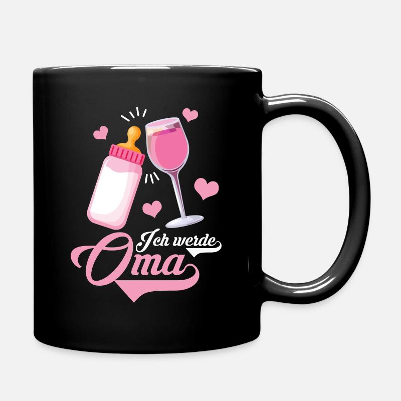Ich werde Oma Geschenkidee - Tasse einfarbig - Schwarz