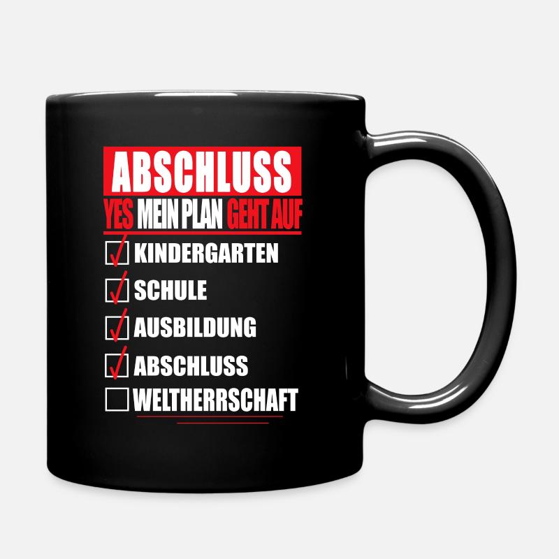 Ausbildung ABSCHLUSS Berufsabschluss Azubi Geselle - Tasse einfarbig - Schwarz