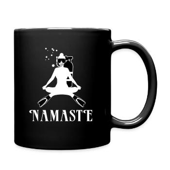 Tauchen Yoga Diving Schnorcheln Meditation - Tasse einfarbig - Schwarz - Rechts