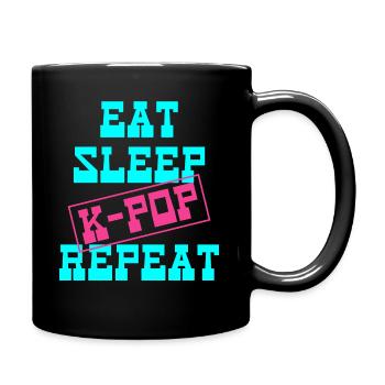 K-Pop - Tasse einfarbig - Schwarz - Rechts