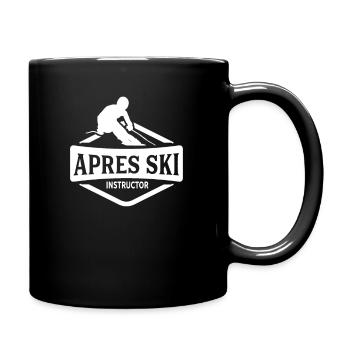 Fête Ski vacances Apres Ski Professeur ski moniteur skier - Mug uni - noir - Droite