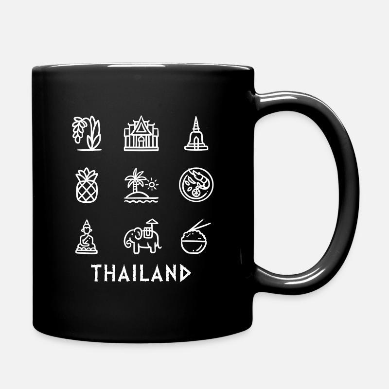 Thailand - Tasse einfarbig - Schwarz