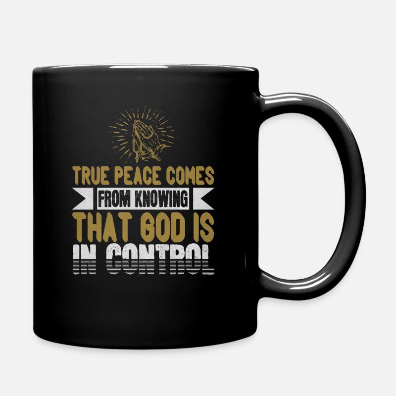 Christlicher Spruch – Evangelisation - Tasse einfarbig - Schwarz