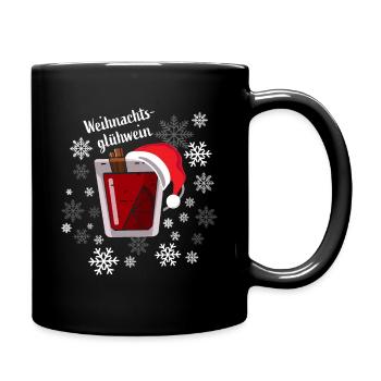 Weihnachtsgluehwein Glühwein Weihnachten - Tasse einfarbig - Schwarz - Rechts