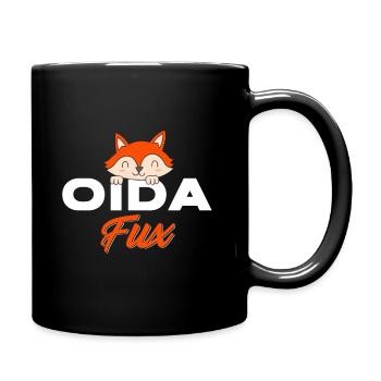 Oida Fux Viennese dialect - Full Colour Mug - black - Right